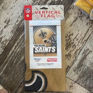 Wincraft New Orleans Saints Gold and Black Vertical Flag